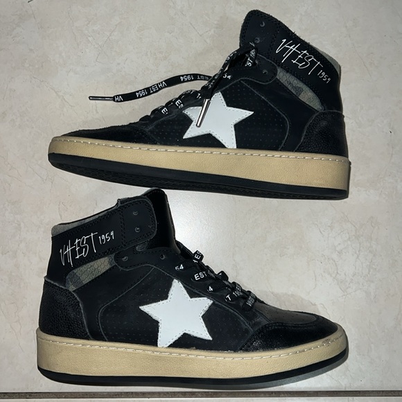 PO: VH Dreamy Star High Top Sneakers - Black/White - Picture 4 of 6